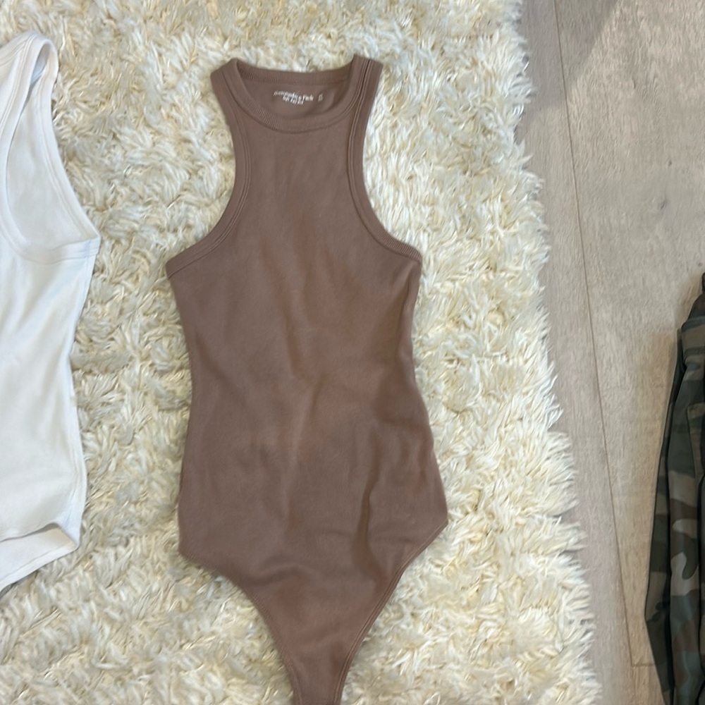 Abercrombie & Fitch bodysuit xs mocha brown